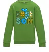 Детский Свитшот Best son Лаймовый фото