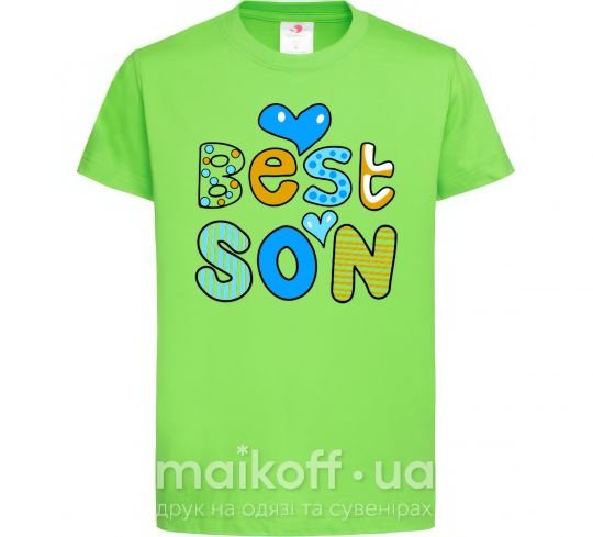 Детская футболка Best son Лаймовый фото