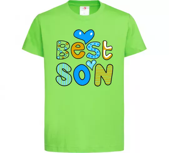 Детская футболка Best son Лаймовый фото
