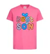 Детская футболка Best son Ярко-розовый фото