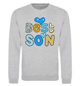 Свитшот Best son Серый меланж фото