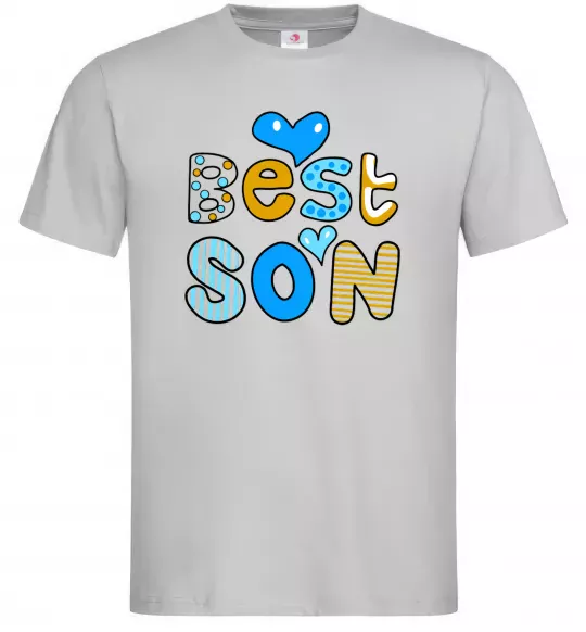 Мужская футболка Best son Серый фото