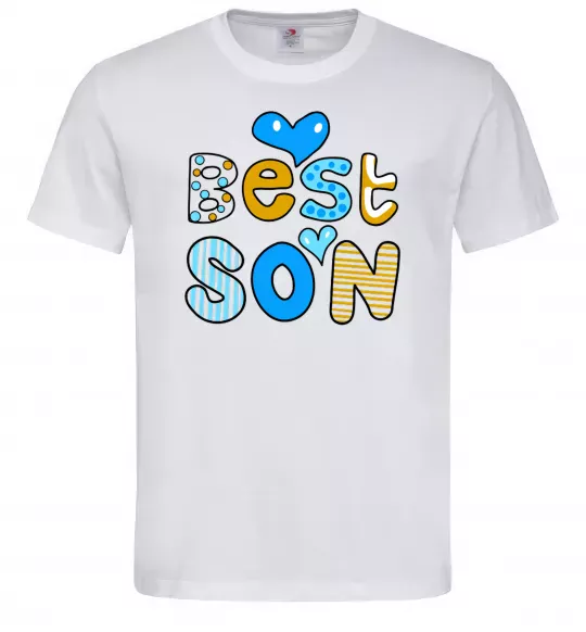 Мужская футболка Best son Белый фото