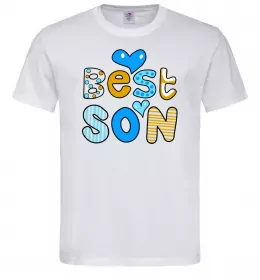 Мужская футболка Best son Белый фото