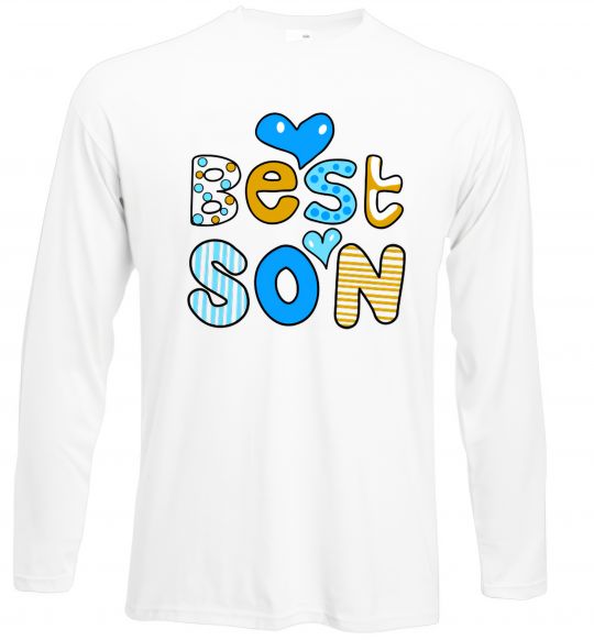 Лонгслів Best son Білий фото