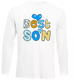 Лонгслів Best son Білий фото