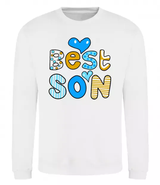 Свитшот Best son Белый фото