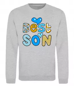 Свитшот Best son Серый меланж фото