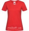 Женская футболка Naruto kakashi силуэт Красный фото