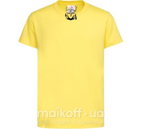 Дитяча футболка Naruto kakashi силуэт Лимонний фото