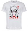 Мужская футболка Naruto иероглифы Белый фото