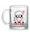Чашка стеклянная Naruto иероглифы Прозрачный фото