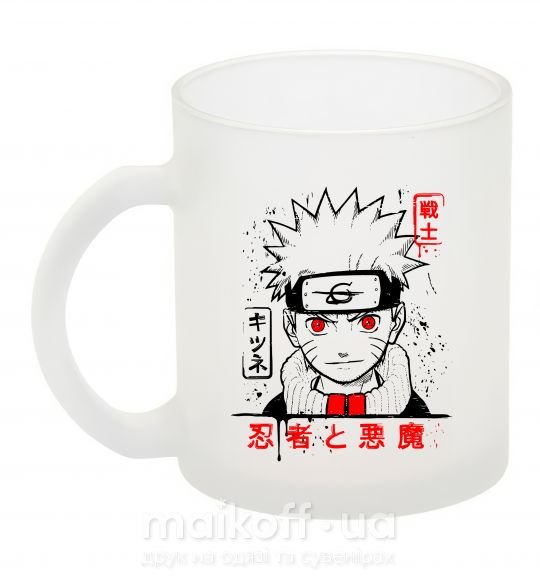 Чашка скляна Naruto иероглифы Фроузен фото
