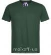 Мужская футболка Наруто ножі Темно-зеленый фото