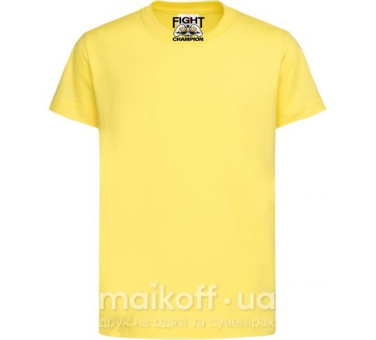 Дитяча футболка FIGHT LIKE A CHAMPION Лимонний фото