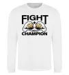 Свитшот FIGHT LIKE A CHAMPION Белый фото