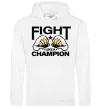 Мужская толстовка (худи) FIGHT LIKE A CHAMPION Белый фото