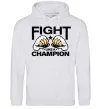 Мужская толстовка (худи) FIGHT LIKE A CHAMPION Серый меланж фото