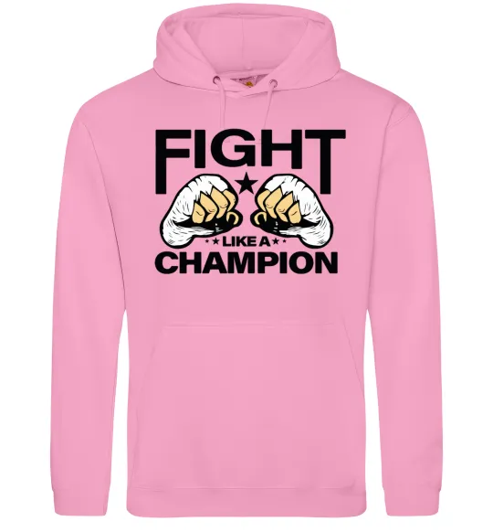 Жіноча толстовка (худі) FIGHT LIKE A CHAMPION Рожевий фото