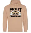 Жіноча толстовка (худі) FIGHT LIKE A CHAMPION Пісочний Жіноча толстовка (худі) FIGHT LIKE A CHAMPION Пісочний фото