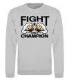 Свитшот FIGHT LIKE A CHAMPION Серый меланж фото