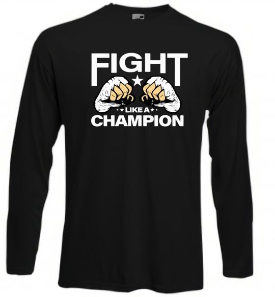 Реглан FIGHT LIKE A CHAMPION Черный фото