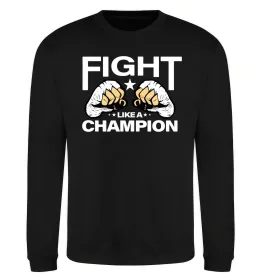Свитшот FIGHT LIKE A CHAMPION Черный фото