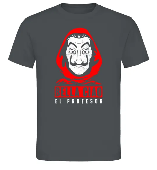 Мужская футболка Bella ciao Паперовий дім Графит фото