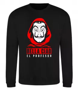 Світшот Bella ciao Паперовий дім Чорний фото