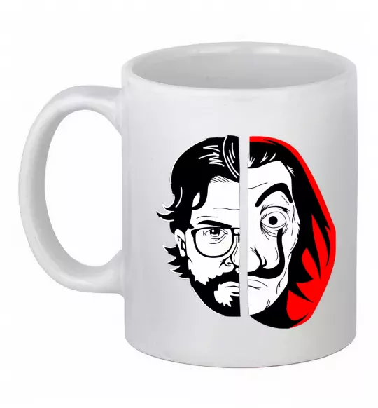 Чашка керамічна Паперовий дім професор Сальва Білий фото