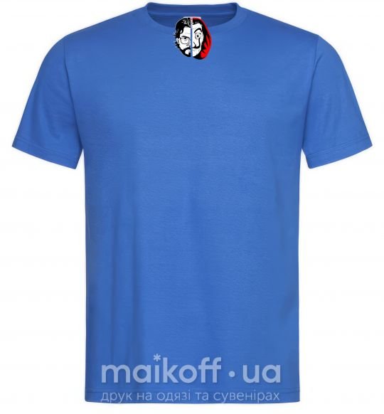 Чоловіча футболка Бумажный дом профессор Сальва Яскраво-синій фото