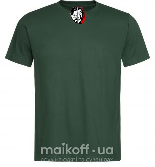 Мужская футболка Бумажный дом профессор Сальва Темно-зеленый фото