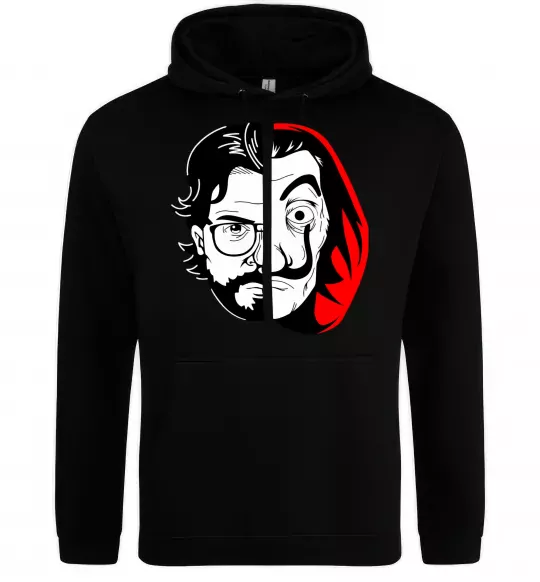 Мужская толстовка (худи) Паперовий дім професор Сальва Черный фото