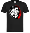 Чоловіча футболка Паперовий дім професор Сальва Чорний фото