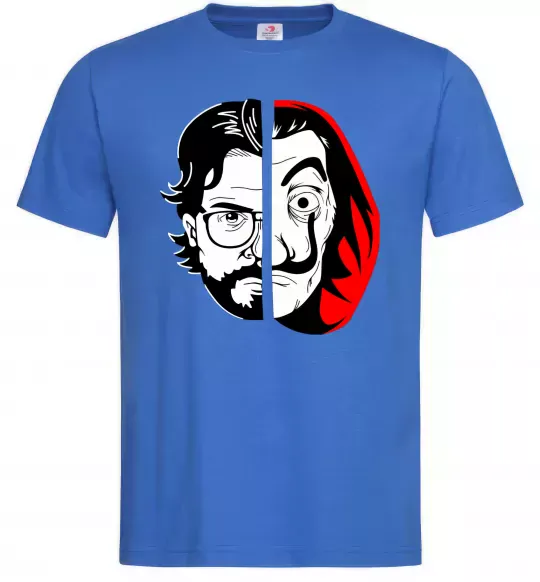 Чоловіча футболка Паперовий дім професор Сальва Яскраво-синій фото