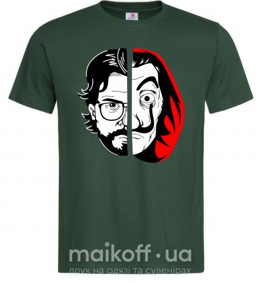 Мужская футболка Бумажный дом профессор Сальва Темно-зеленый фото