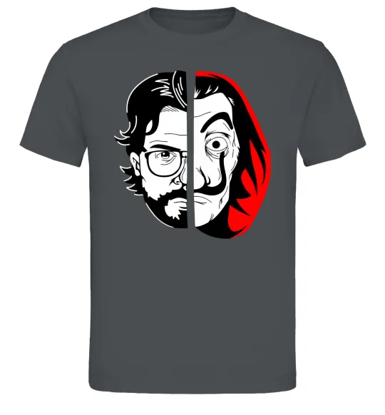 Чоловіча футболка Паперовий дім професор Сальва Графіт фото