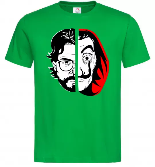 Чоловіча футболка Паперовий дім професор Сальва Зелений фото