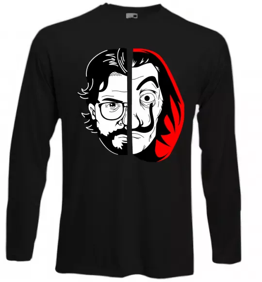 Лонгслив Паперовий дім професор Сальва Черный фото