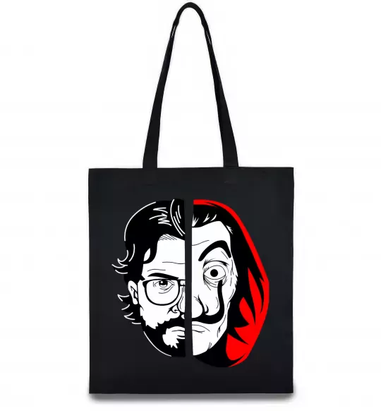 Эко-сумка Паперовий дім професор Сальва Черный фото