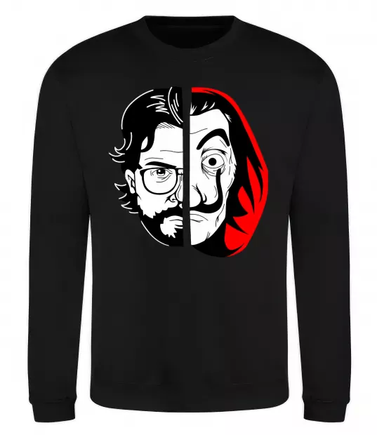 Світшот Паперовий дім професор Сальва Чорний фото