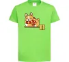 Детская футболка Corgi potter gryffindor Лаймовый Детская футболка Corgi potter gryffindor Лаймовый фото