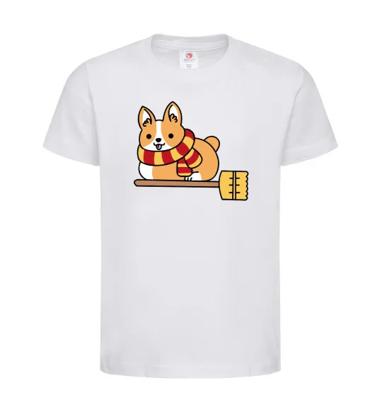 Дитяча футболка Corgi potter gryffindor Білий фото