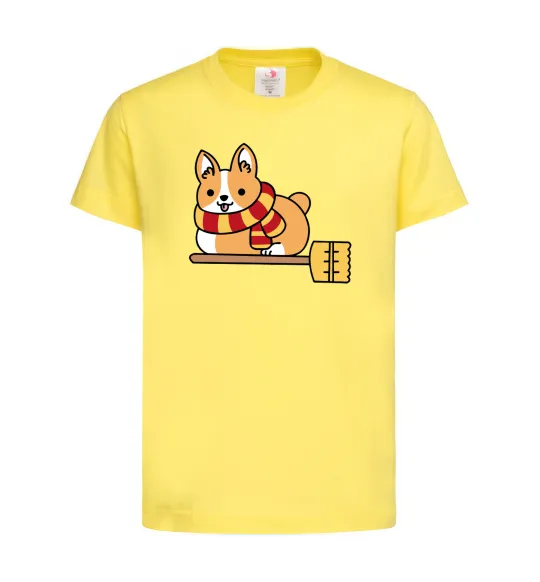Дитяча футболка Corgi potter gryffindor Лимонний фото