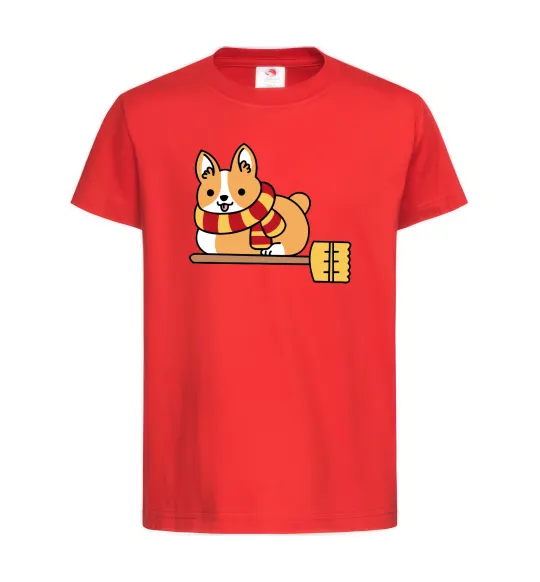 Дитяча футболка Corgi potter gryffindor Червоний фото