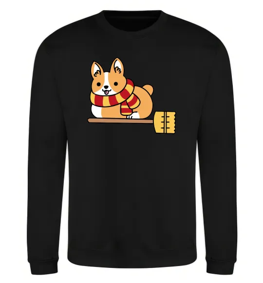 Свитшот Corgi potter gryffindor Черный фото