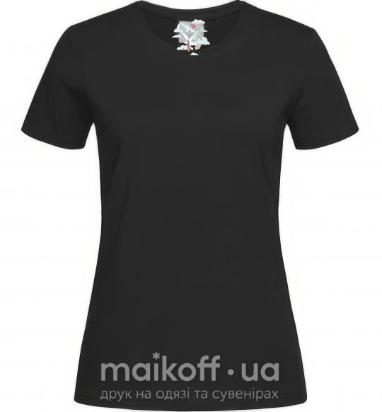 Жіноча футболка Harry Potter Owl Чорний фото