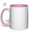 Чашка з кольоровою ручкою It's leviosa Ніжно рожевий фото