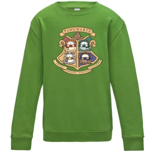 Детский Свитшот Pawgwarts Гаррі Поттер Лаймовый фото