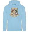 Мужская толстовка (худи) Pawgwarts Гаррі Поттер Голубой фото